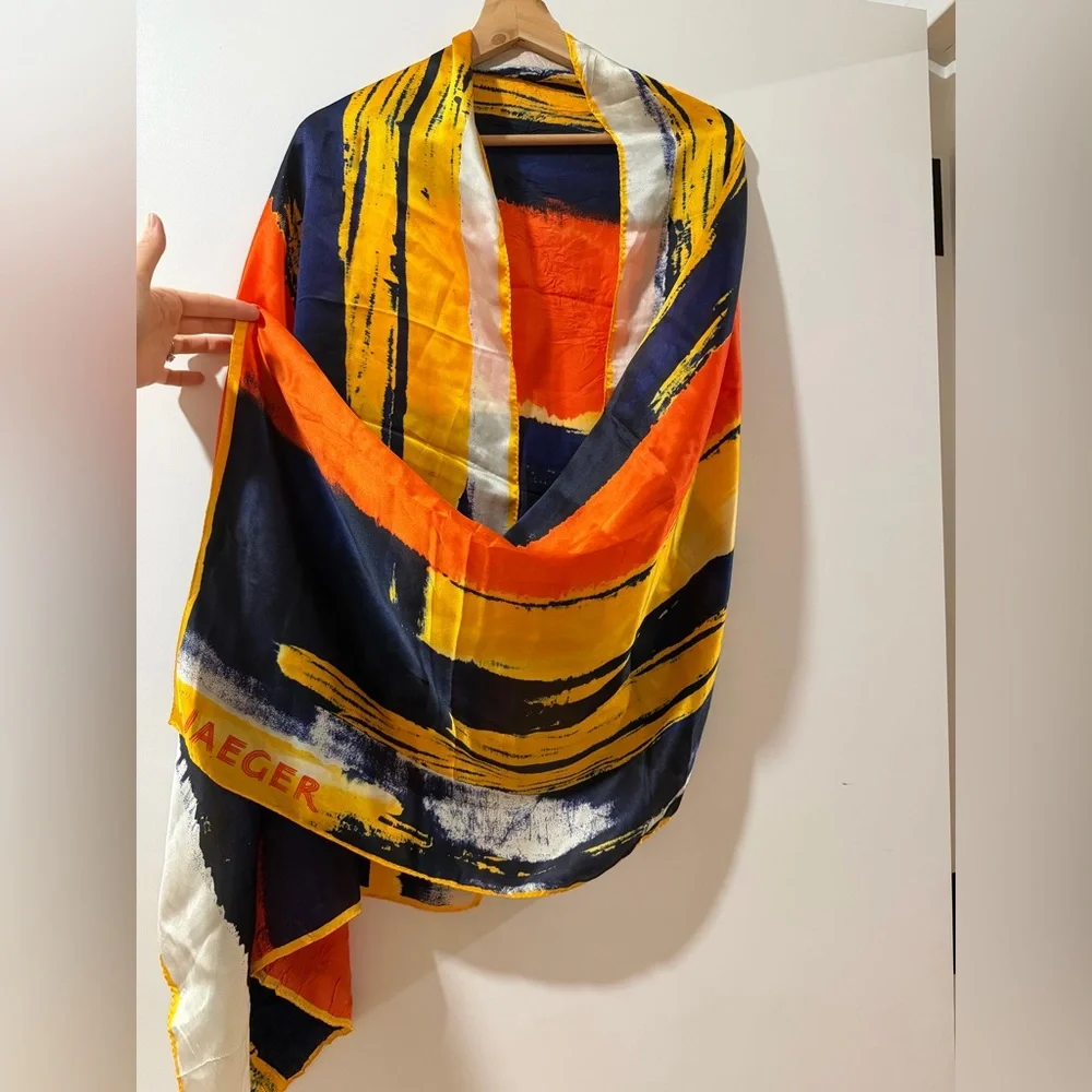 Jaeger Scarf Silk Large multicolor
